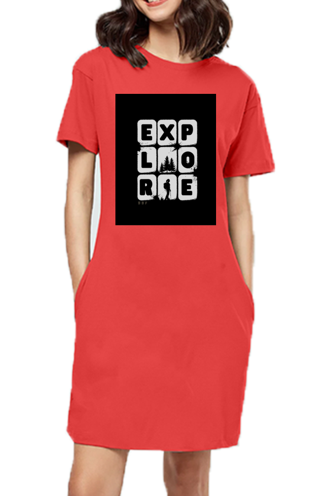 Explore- Girls T-shirt dress