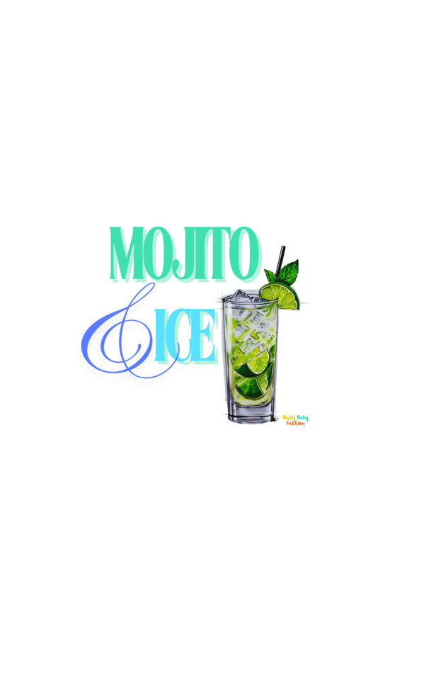 Mojito and Ice- Round neck short sleeves T-shirt girls
