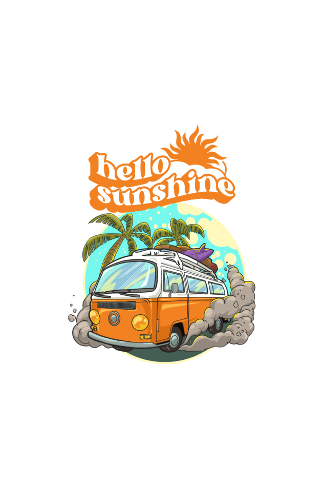 Hello Sunshine- Boys round neck short sleeves T-shirt 5-13 Years