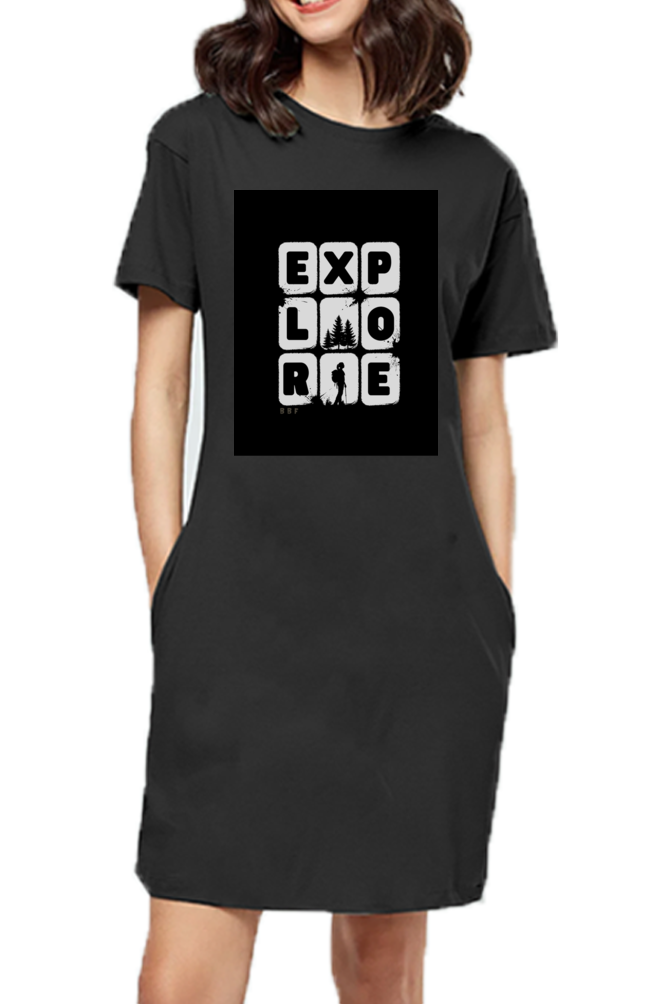Explore- Girls T-shirt dress