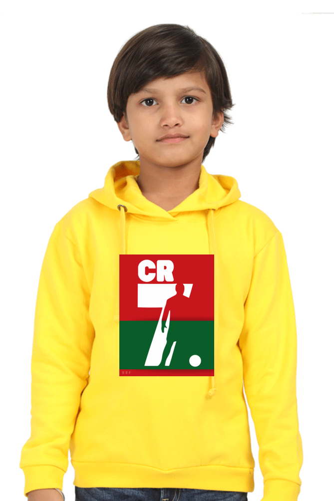 CR7 Football- Kids printed hooded sweatshirt