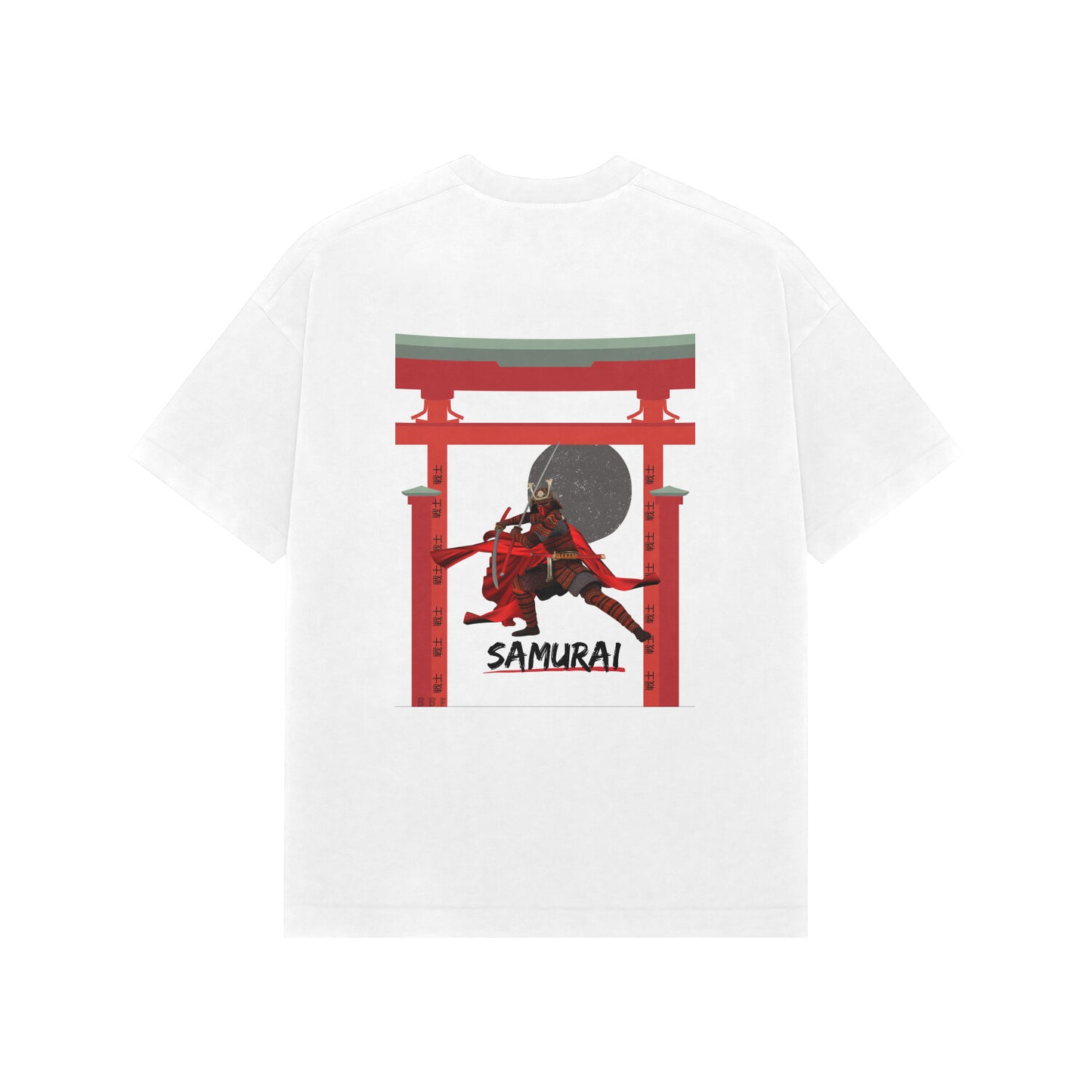 Samurai- Mens Premium Overized T-shirt back print