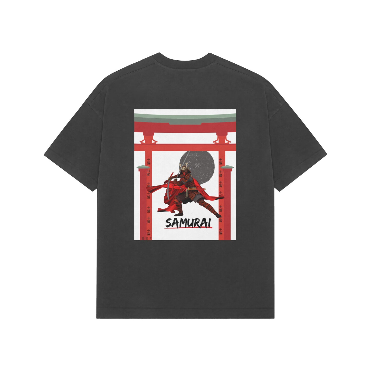 Samurai- Mens Premium Overized T-shirt back print