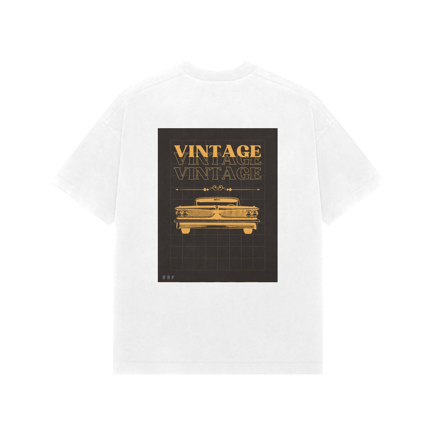 Vintage- Mens Premium Oversized round neck T-shirts