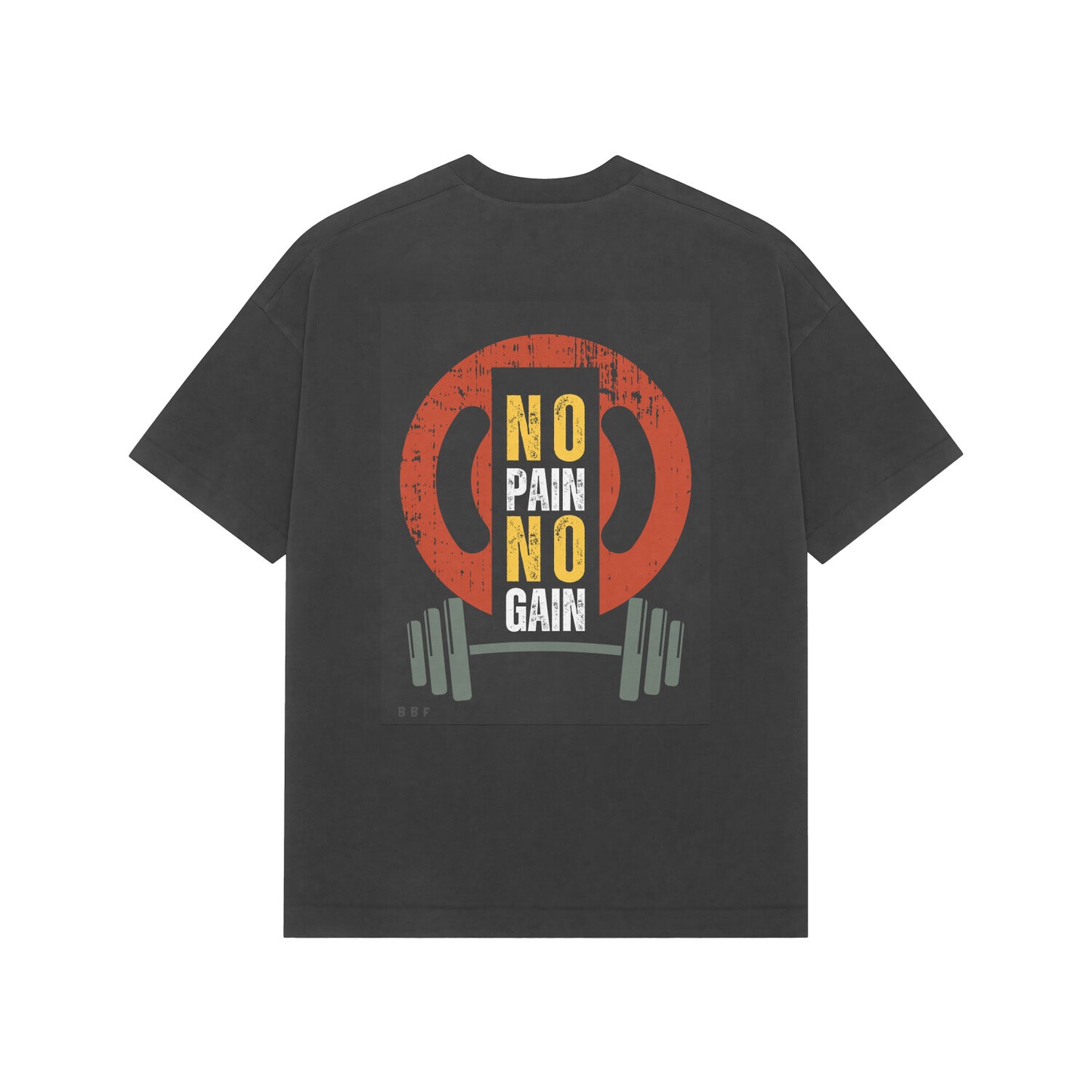 No Pain No Gain- Mens Premium half sleeves round neck tshirts