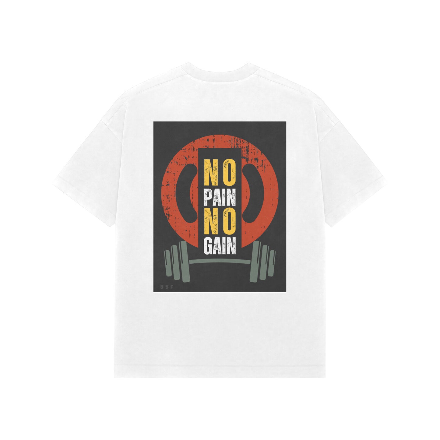 No Pain No Gain- Mens Premium half sleeves round neck tshirts