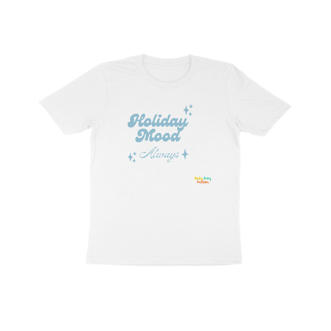 Holiday Mood - Round neck short sleeves T-shirt 7-14 Yr