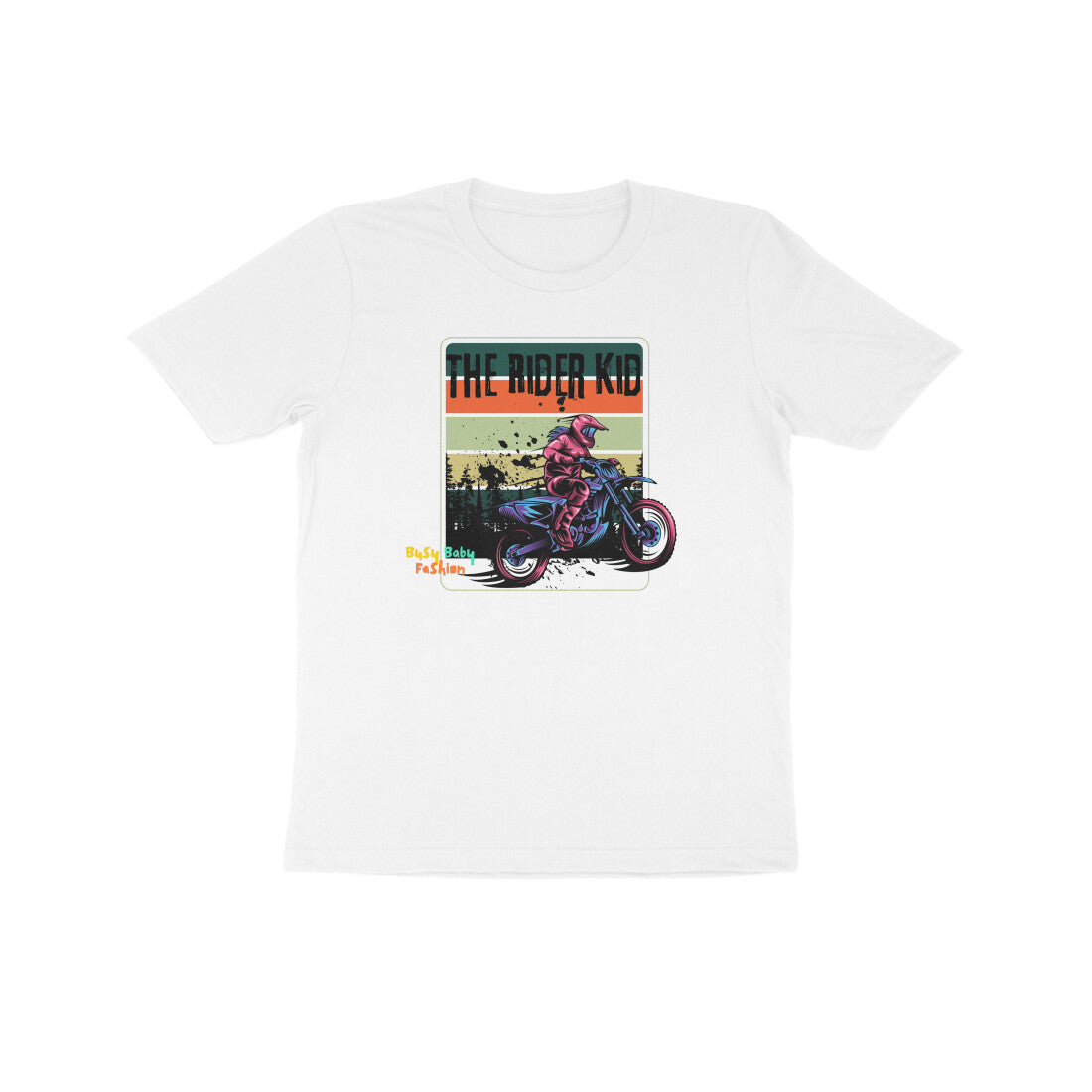 The Rider kid- Round neck short sleeves T-Shirt -7-14