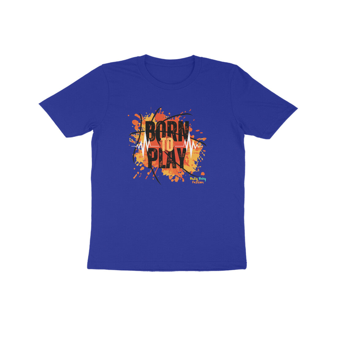 Born to play- Round neck short sleeves T-Shirt (7-14 years)