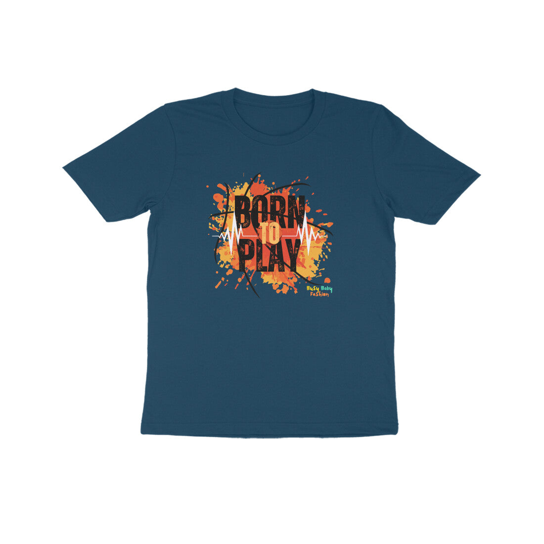 Born to play- Round neck short sleeves T-Shirt (7-14 years)