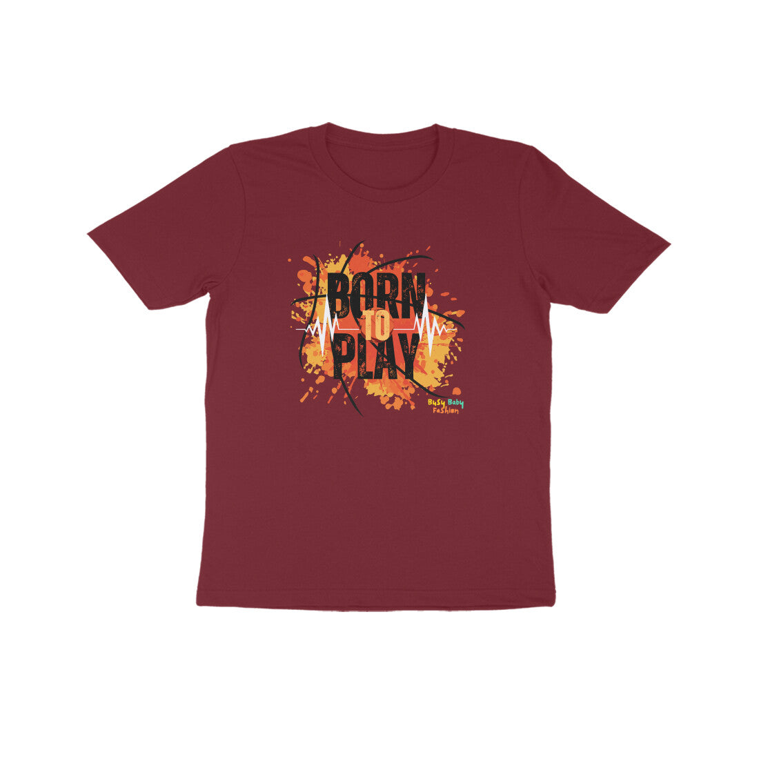 Born to play- Round neck short sleeves T-Shirt (7-14 years)
