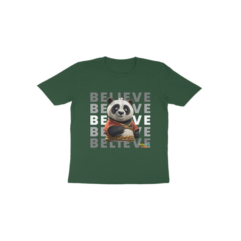 Panda- Round neck short sleeves T-Shirt -1-6 yr