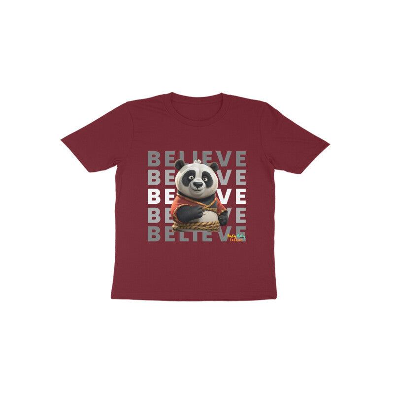 Panda- Round neck short sleeves T-Shirt -1-6 yr