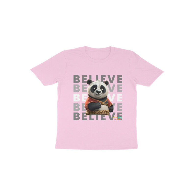 Panda- Round neck short sleeves T-Shirt -1-6 yr