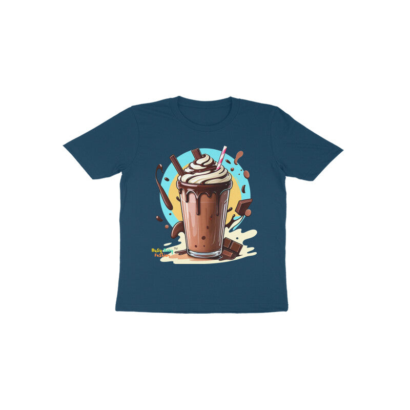 Chocolate Milk Shake Round neck short sleeeves T-shirt 1-6 years