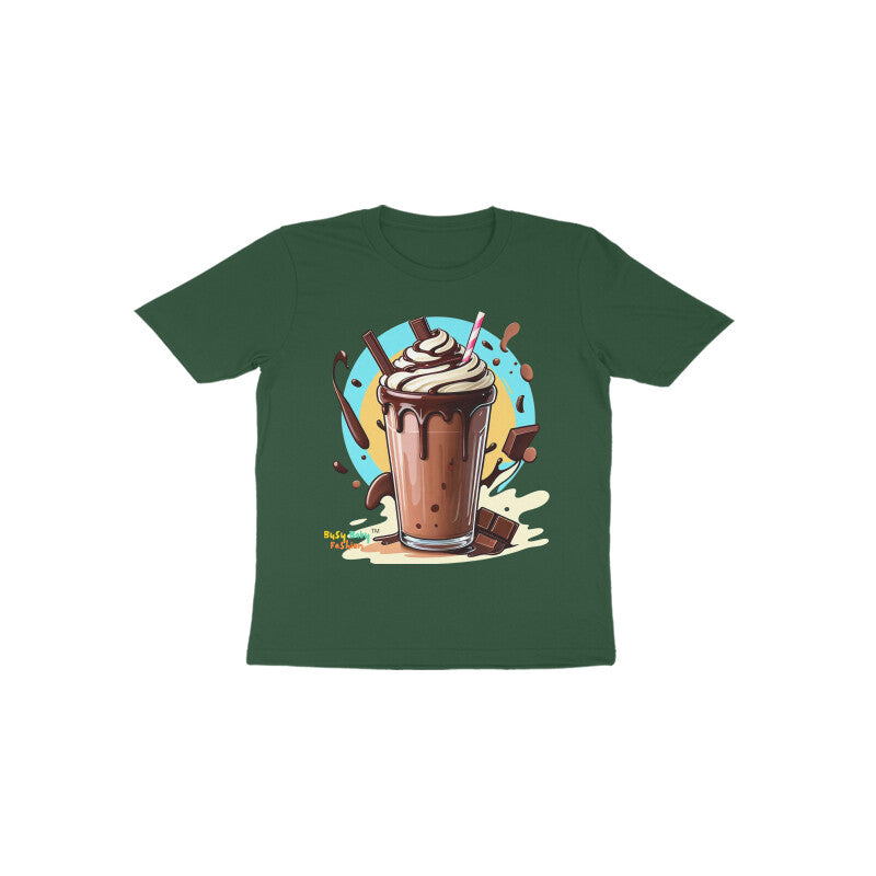 Chocolate Milk Shake Round neck short sleeeves T-shirt 1-6 years