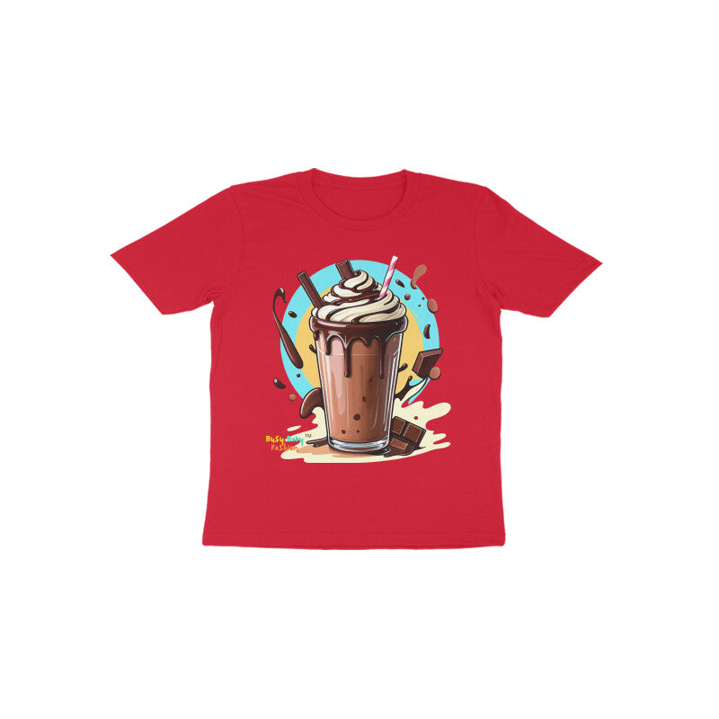 Chocolate Milk Shake Round neck short sleeeves T-shirt 1-6 years