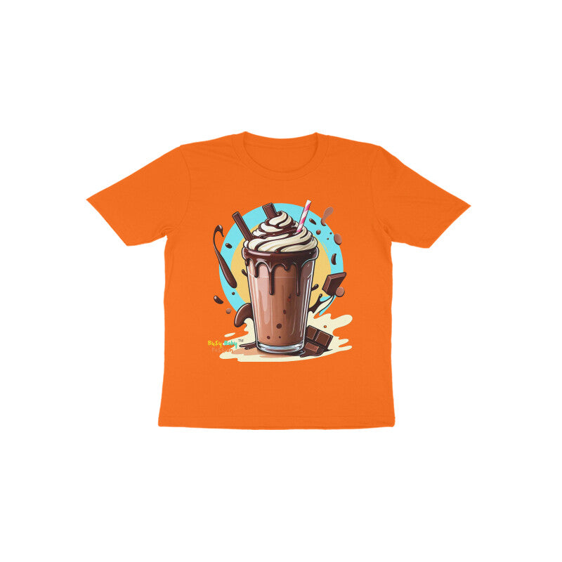 Chocolate Milk Shake Round neck short sleeeves T-shirt 1-6 years