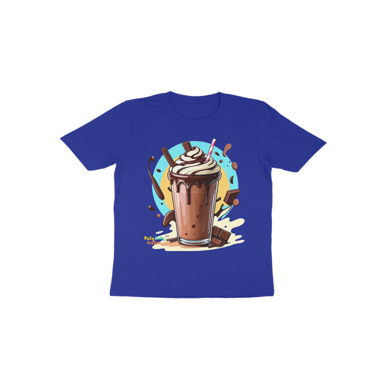 Chocolate Milk Shake Round neck short sleeeves T-shirt 1-6 years