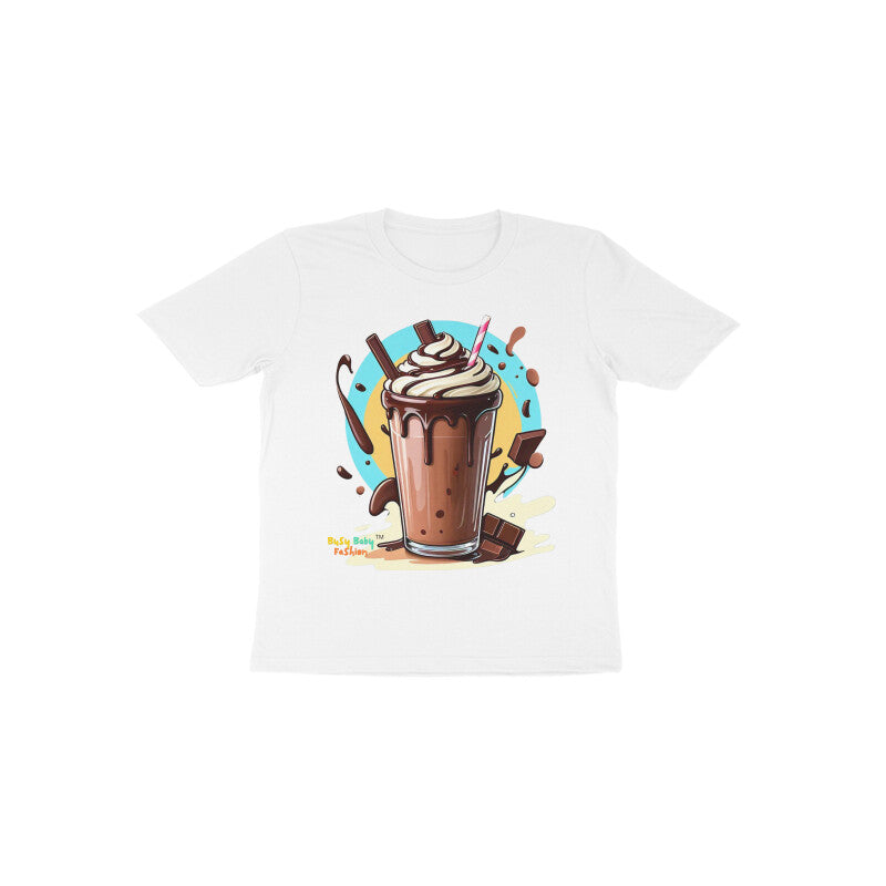 Chocolate Milk Shake Round neck short sleeeves T-shirt 1-6 years
