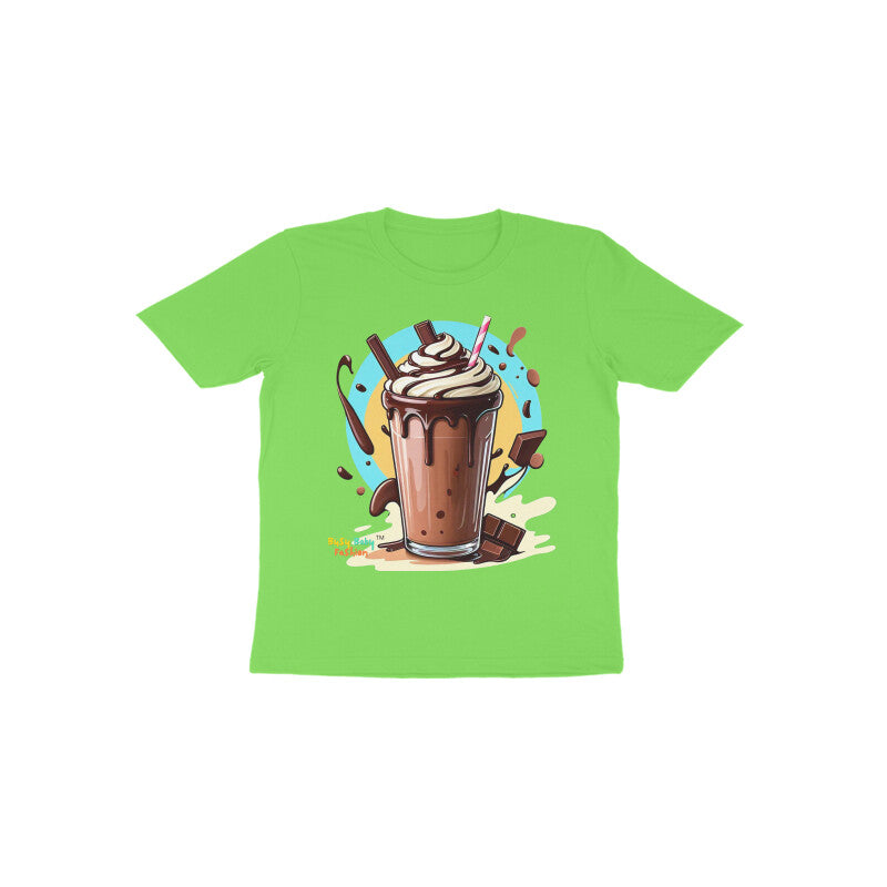 Chocolate Milk Shake Round neck short sleeeves T-shirt 1-6 years