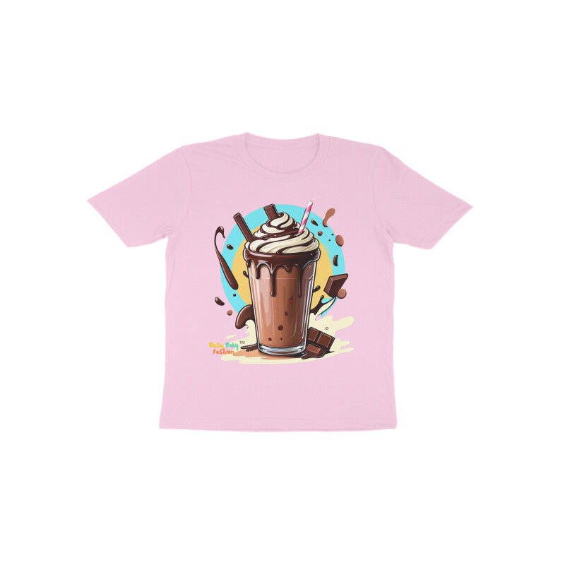 Chocolate Milk Shake Round neck short sleeeves T-shirt 1-6 years