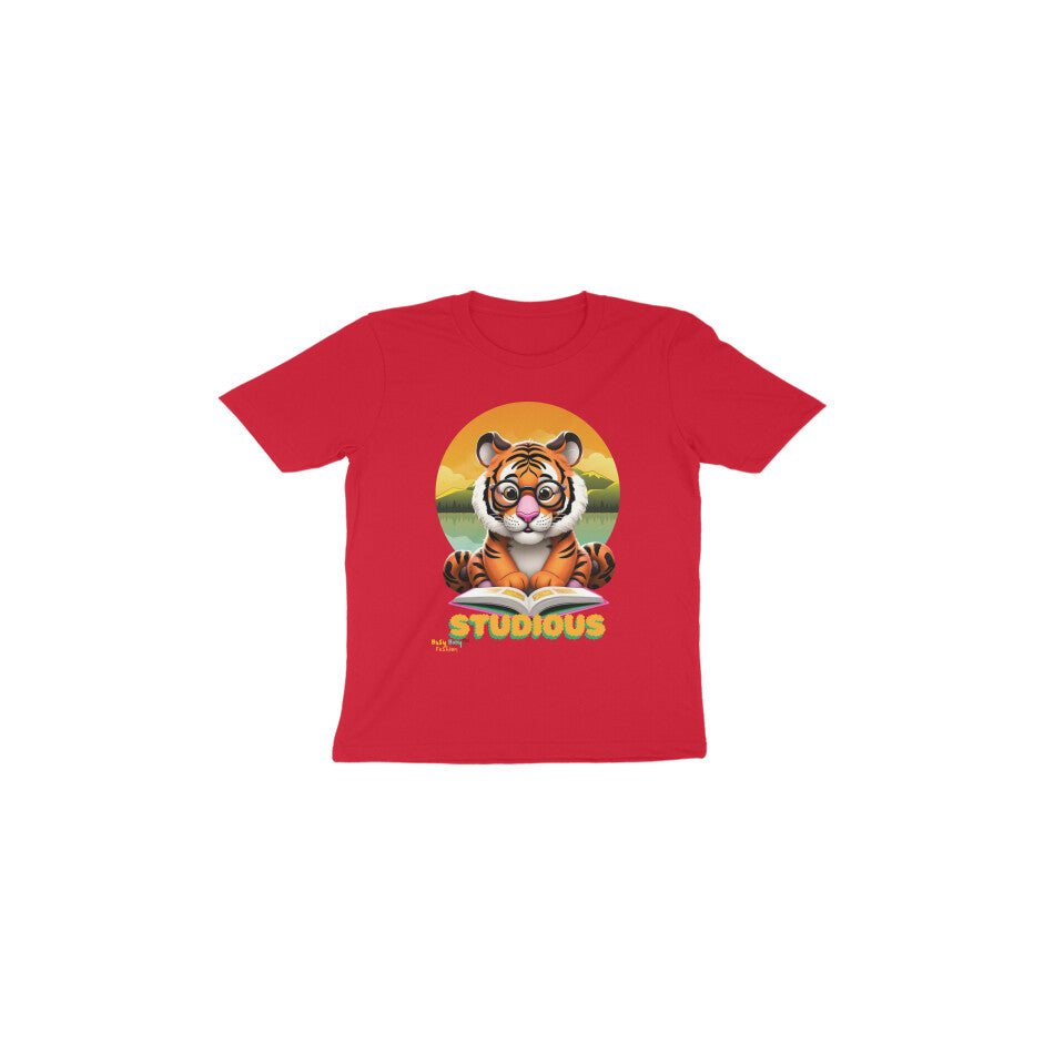Studious- Round neck short sleeves T-shirts -regular fit. 1-6 years