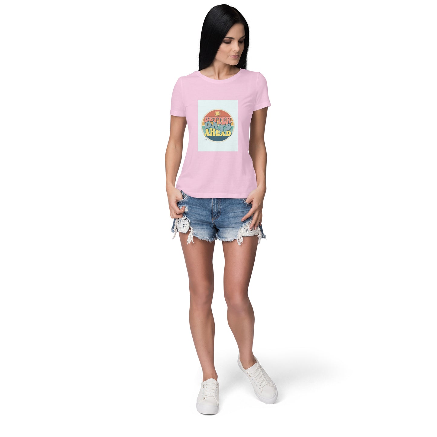 Better days - Women round neck short sleeves cottonT-shirt