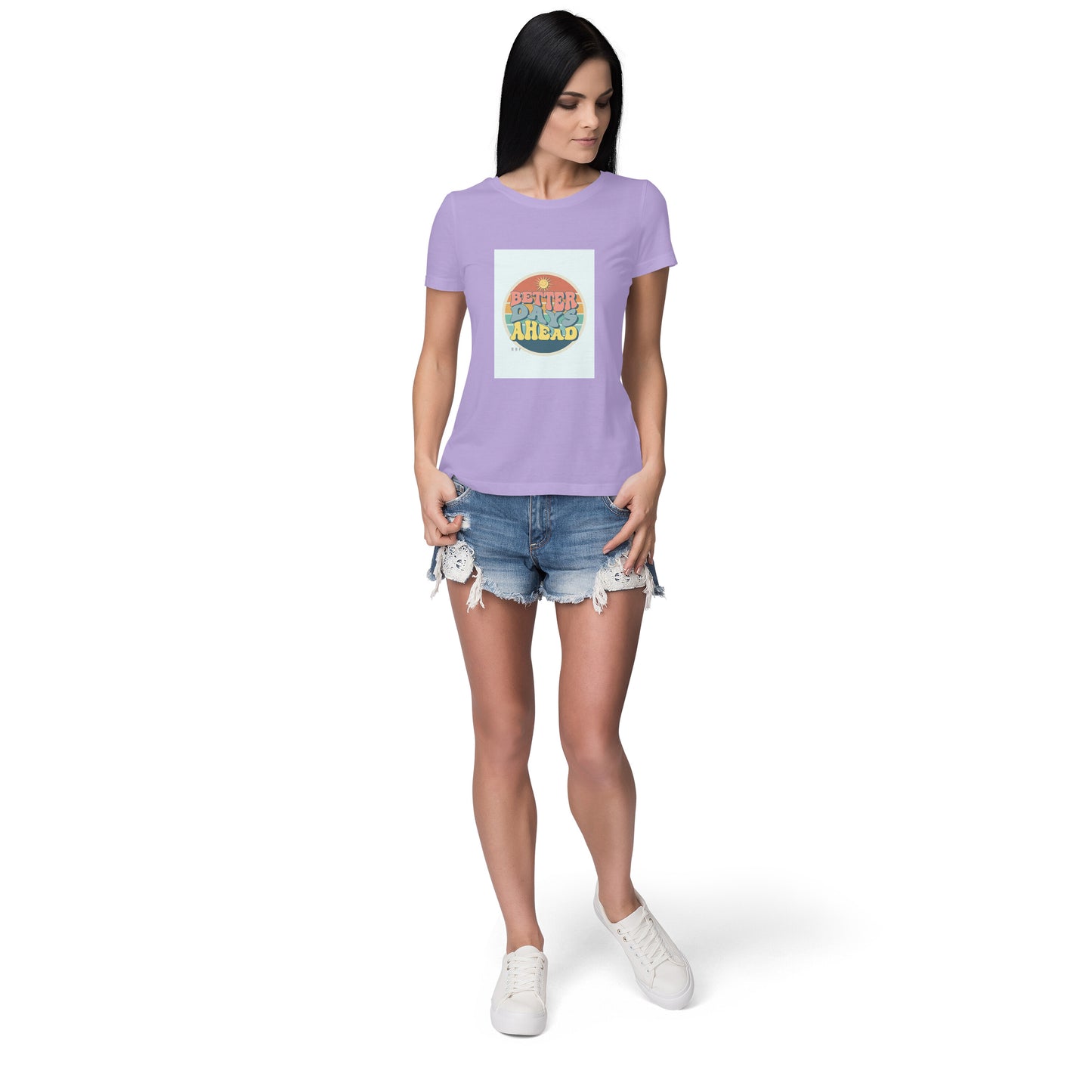 Better days - Women round neck short sleeves cottonT-shirt