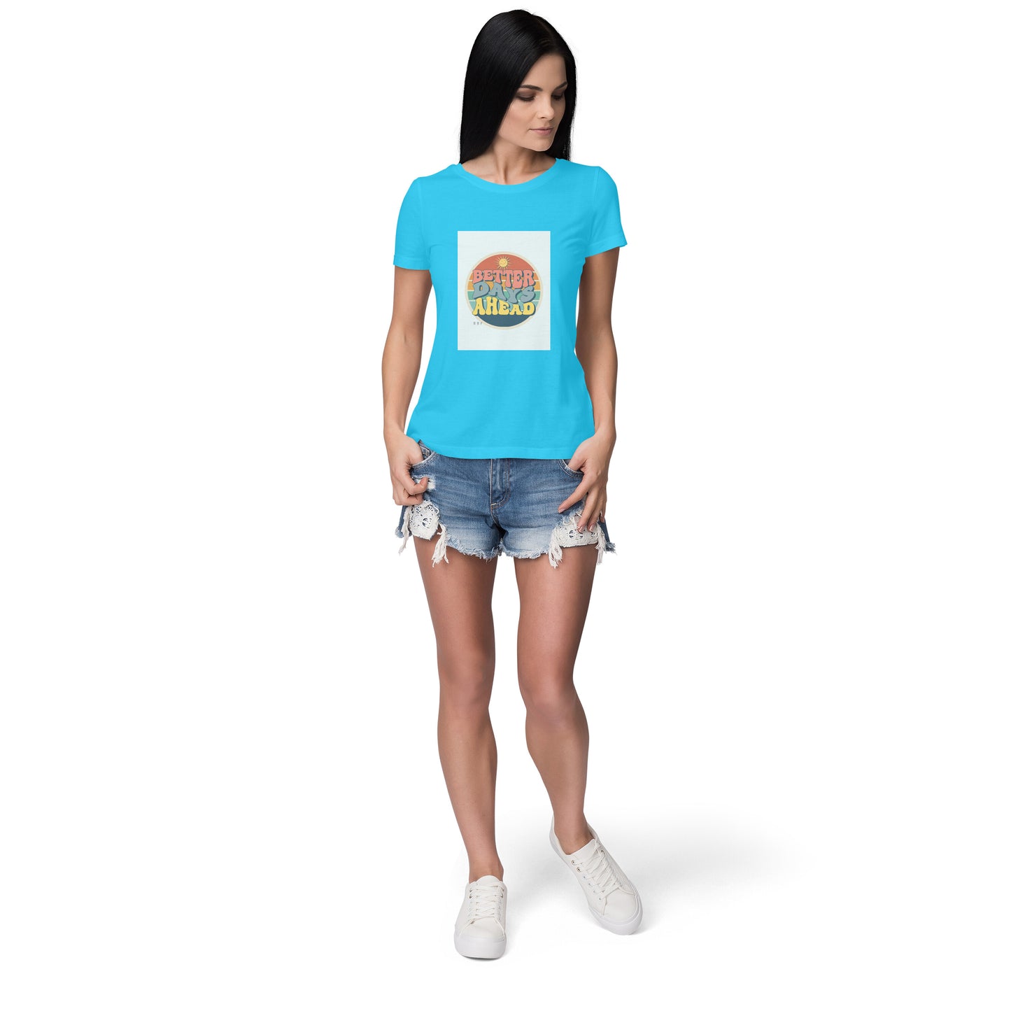 Better days - Women round neck short sleeves cottonT-shirt