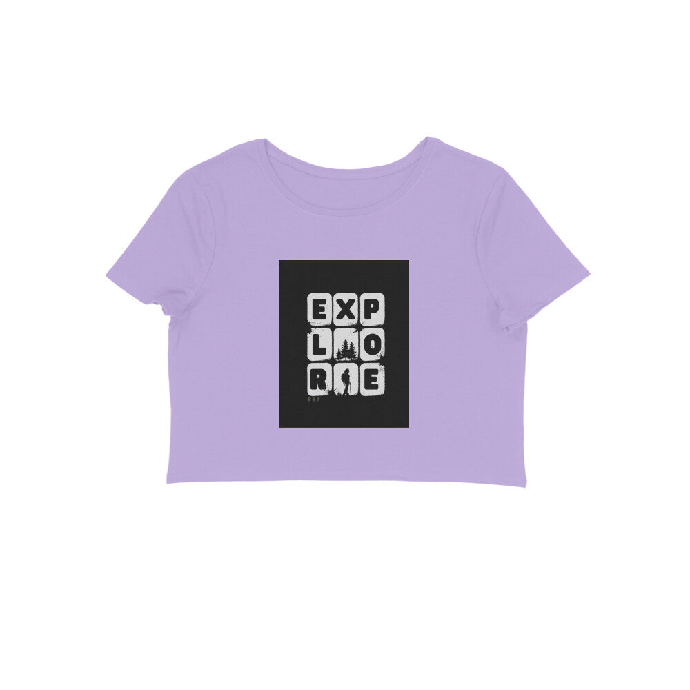 Explore- Cotton Crop Top Girls