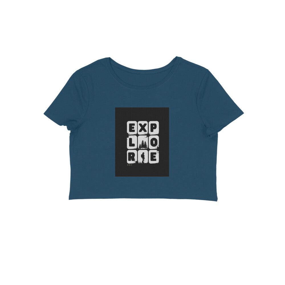 Explore- Cotton Crop Top Girls