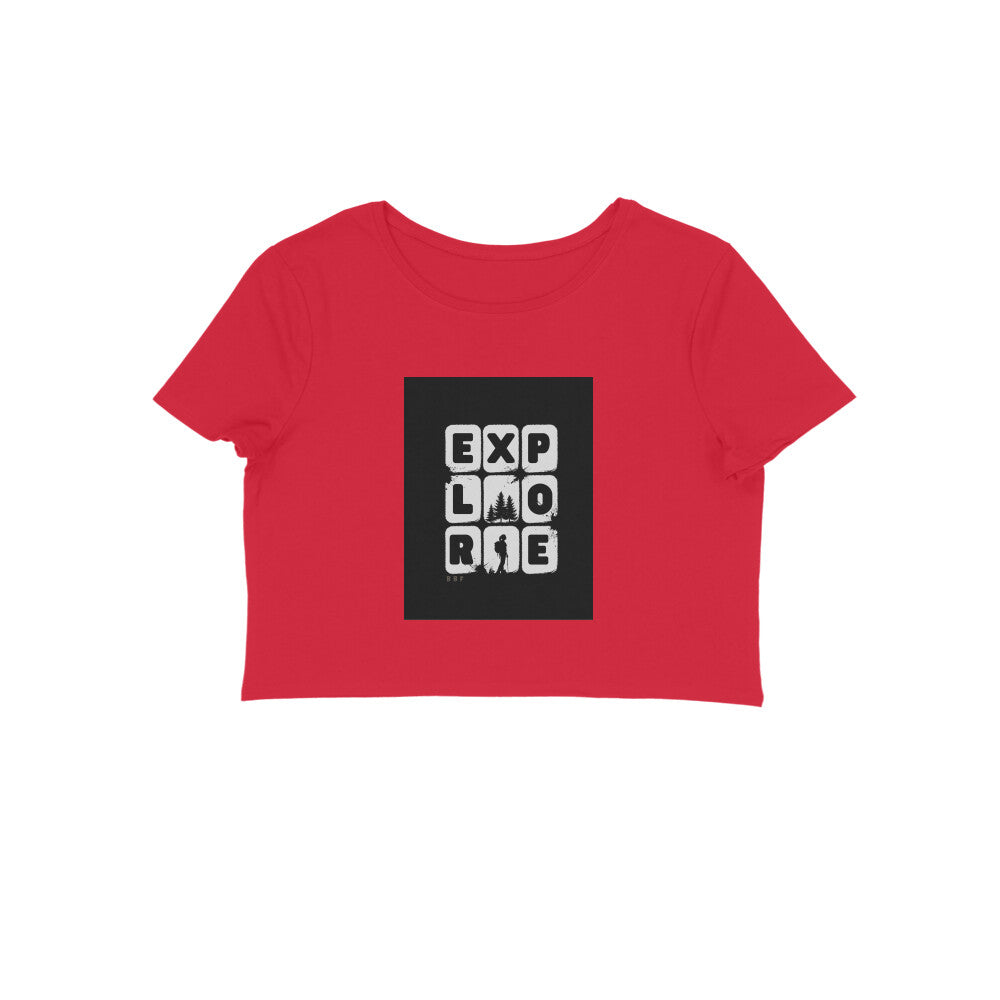 Explore- Cotton Crop Top Girls