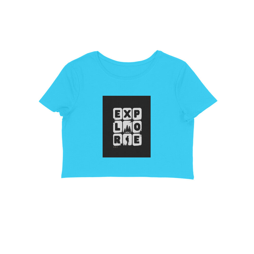 Explore- Cotton Crop Top Girls