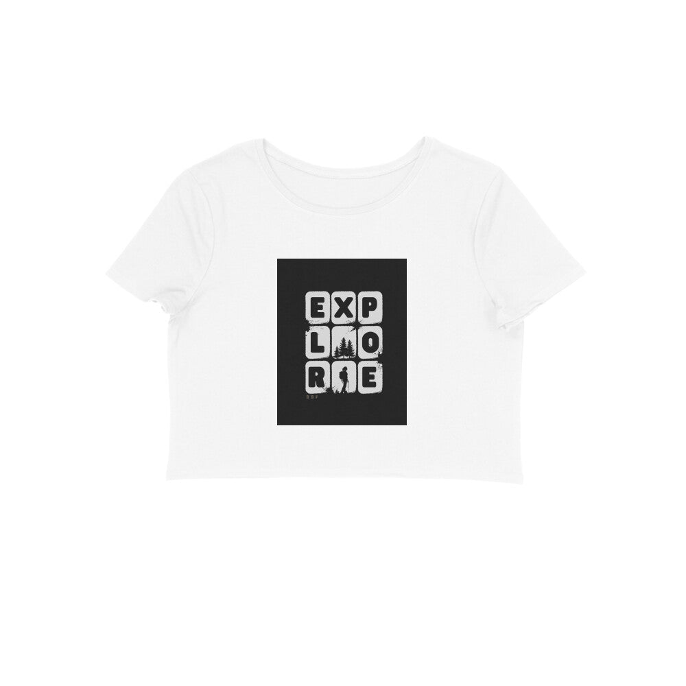 Explore- Cotton Crop Top Girls