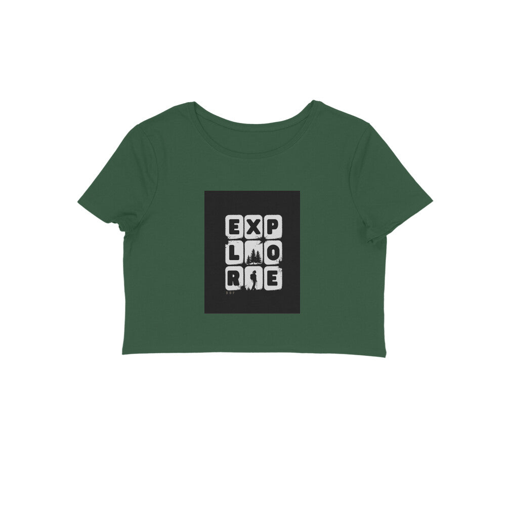 Explore- Cotton Crop Top Girls