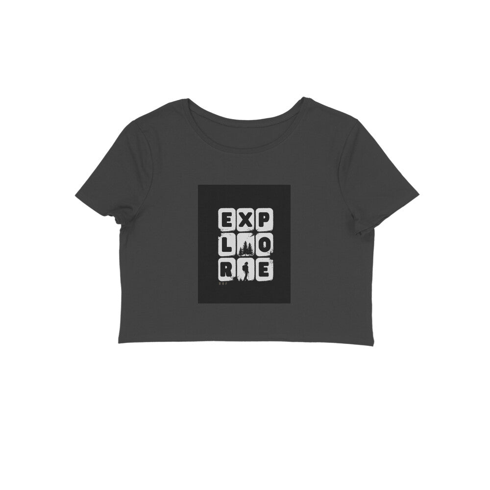 Explore- Cotton Crop Top Girls