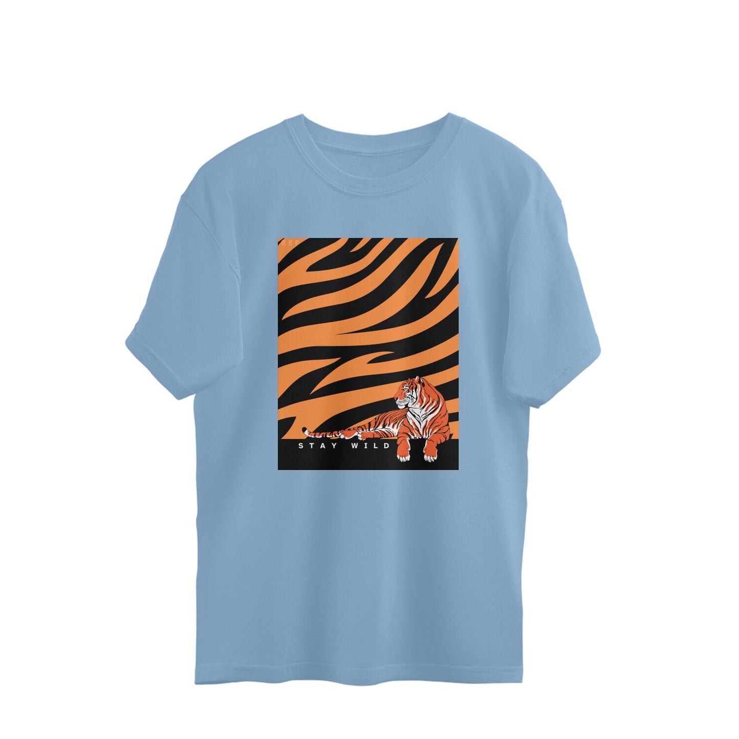 Stay Wild- Mens Premium oversized cotton T-shirt