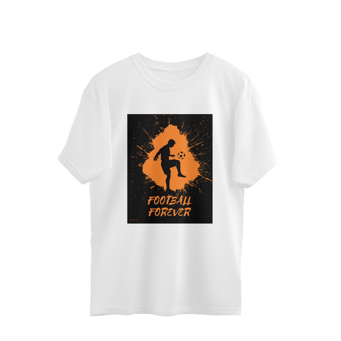 Football-Mens oversized cotton T-shirt