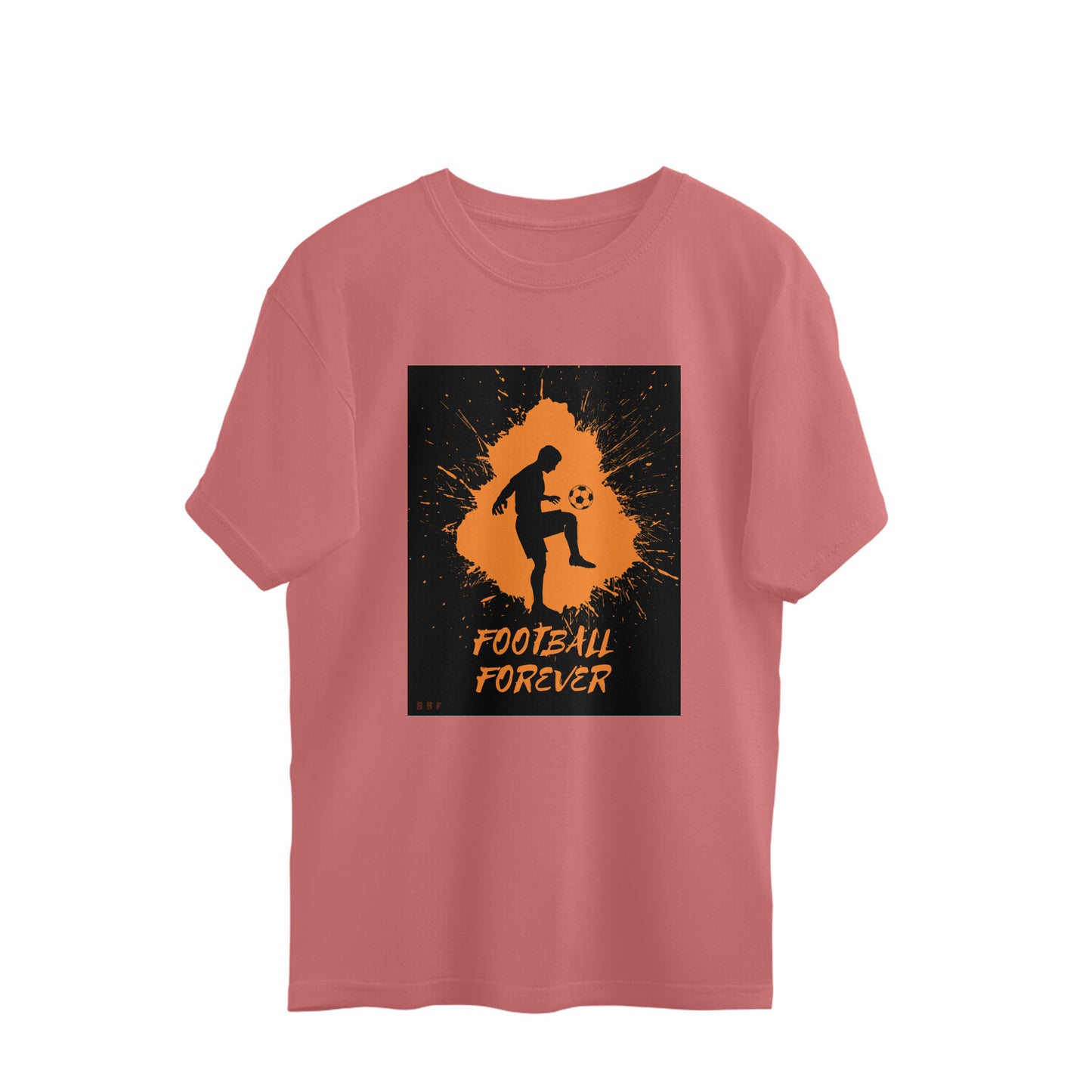 Football-Mens oversized cotton T-shirt