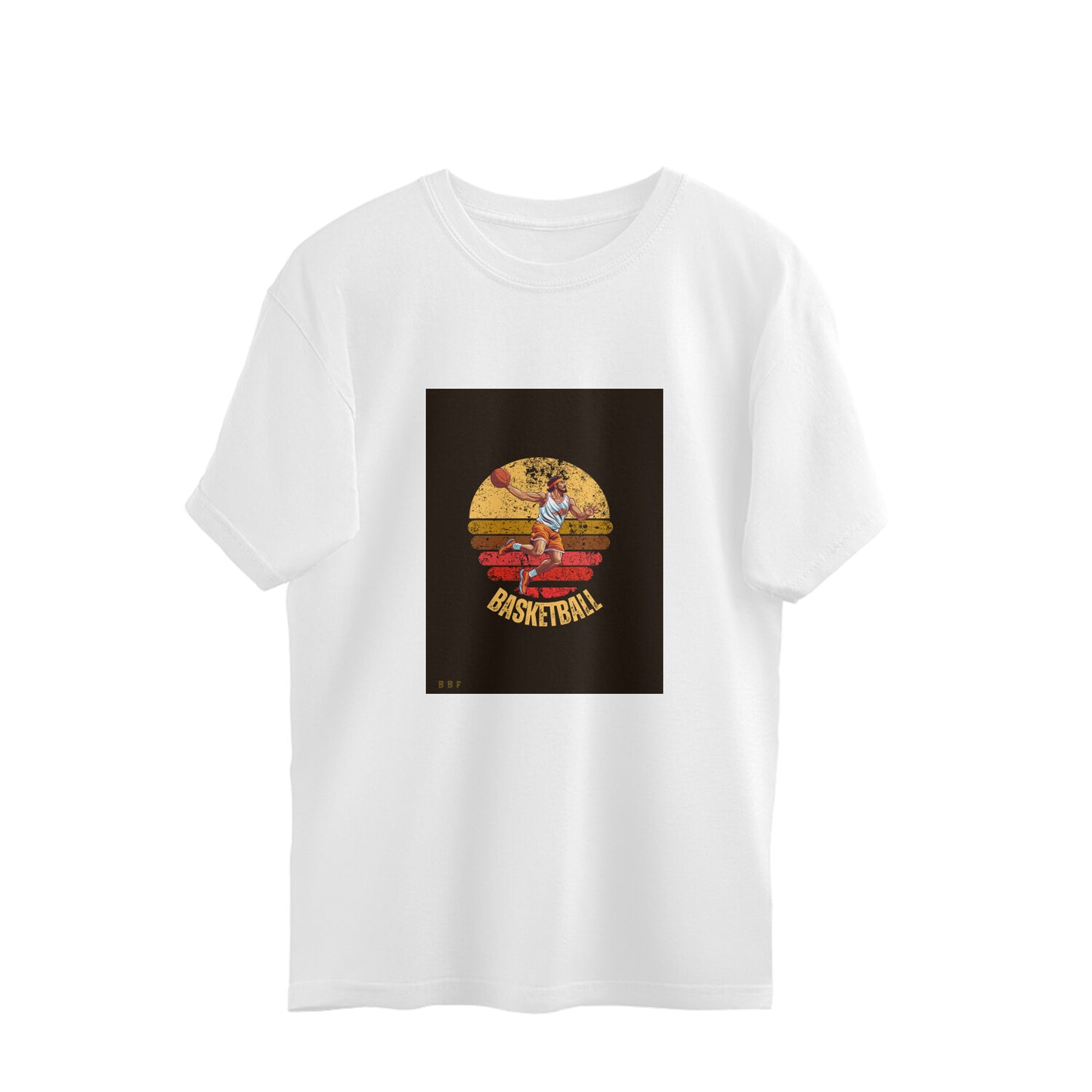 Basket Ball-Mens Premium oversized cotton T-shirt