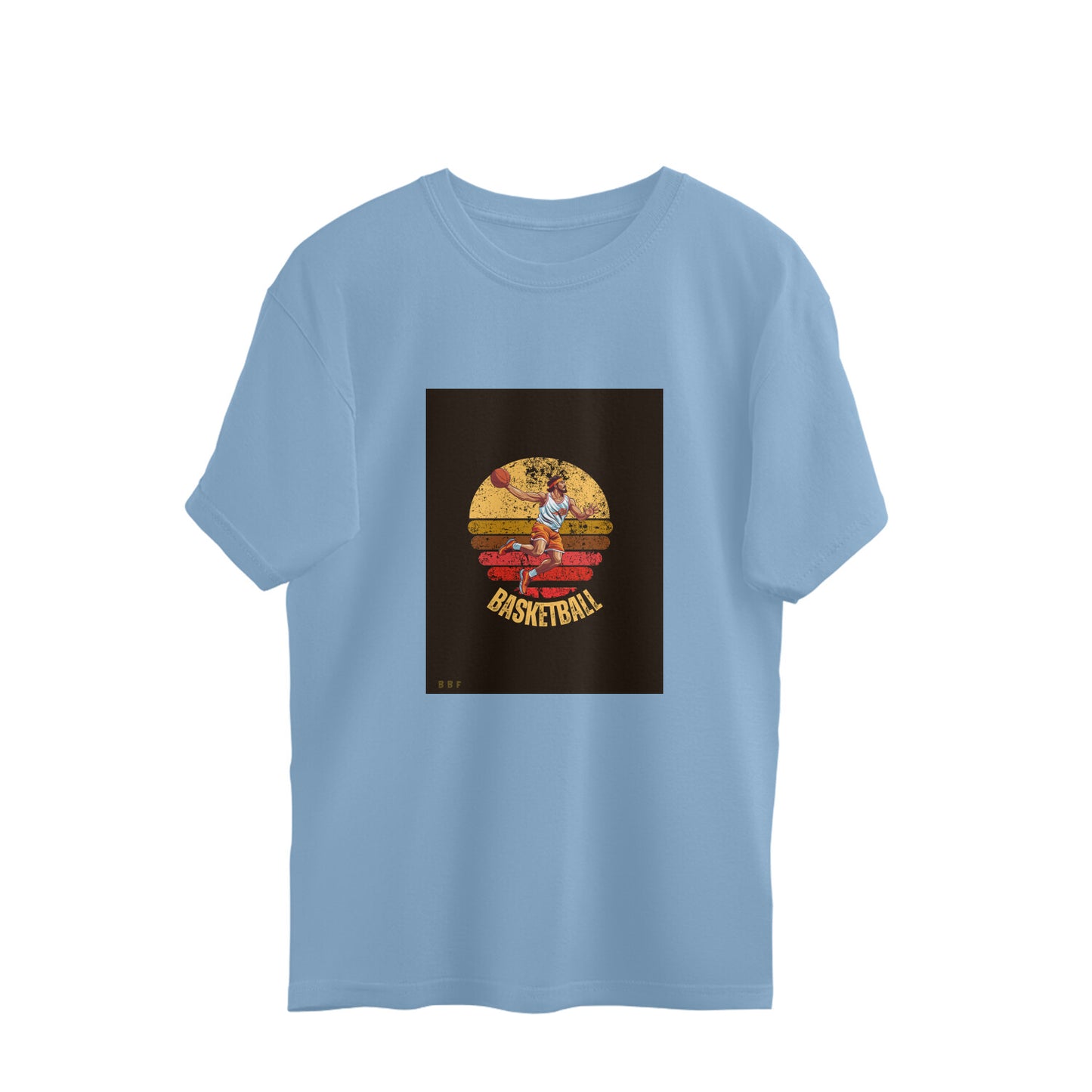 Basket Ball-Mens Premium oversized cotton T-shirt