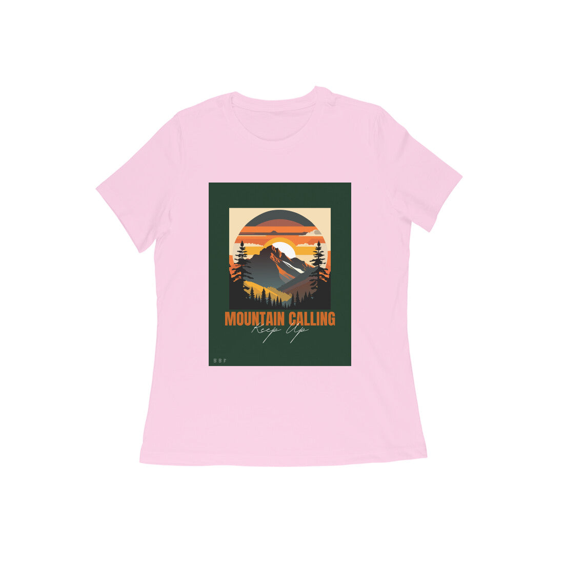 Mountain Calling- Girls Cotton round neck short sleeves T-shirt