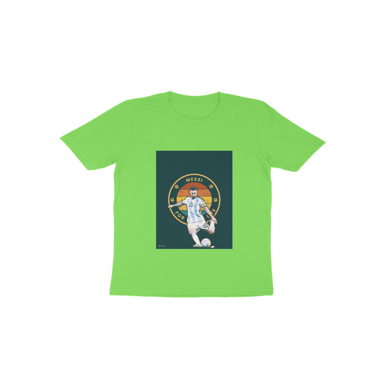 Messi-Kids round neck short sleeves cotton T-shirt (1-6 years)