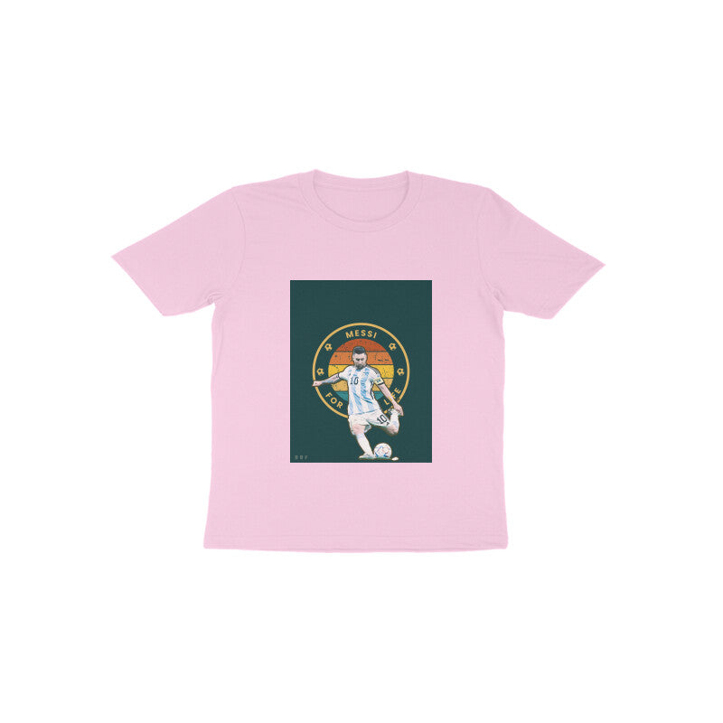 Messi-Kids round neck short sleeves cotton T-shirt (1-6 years)