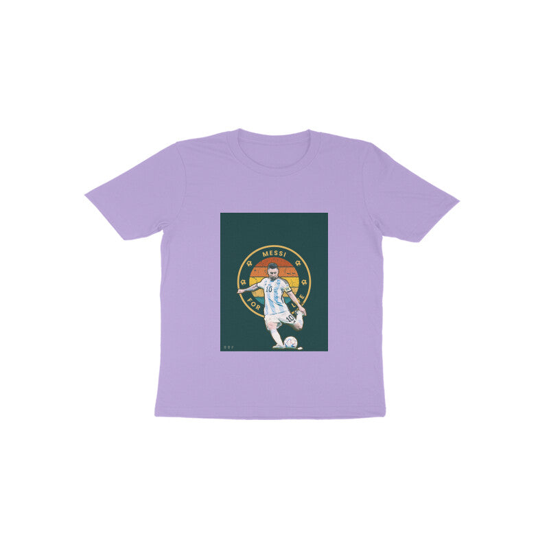 Messi-Kids round neck short sleeves cotton T-shirt (1-6 years)