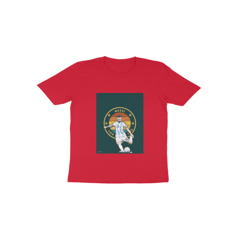 Messi-Kids round neck short sleeves cotton T-shirt (1-6 years)