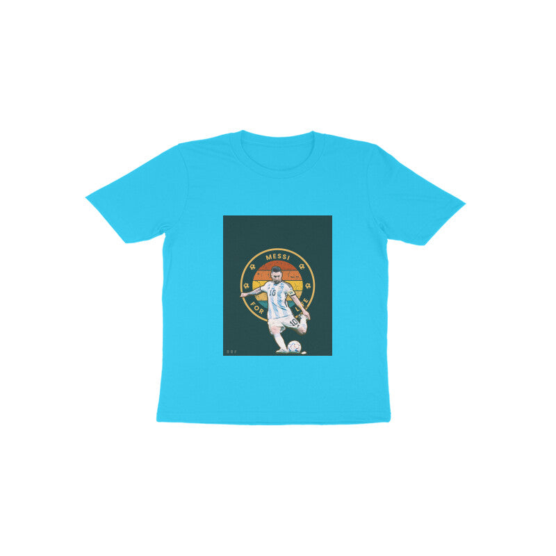 Messi-Kids round neck short sleeves cotton T-shirt (1-6 years)