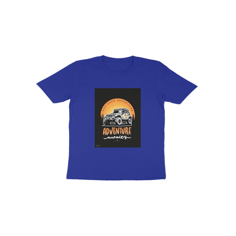 Adventure - Kids round neck short sleeves cotton T-shirt (1-6 years)