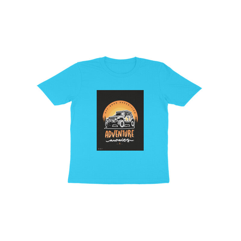Adventure - Kids round neck short sleeves cotton T-shirt (1-6 years)
